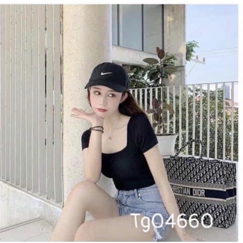 Áo kiểu tay ngắn ôm siêu xinh gợi cảm