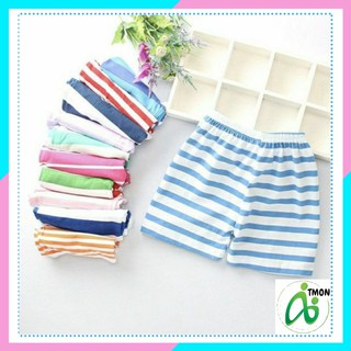 Quần chục đùi trẻ em, quần đùi cộc cotton kẻ cho bé trai bé gái từ 1 đến 4 tuổi Tmon Kids QĐTE01