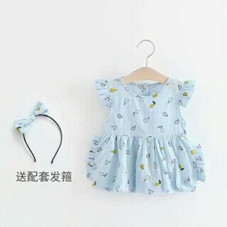 Áo kèm bờm bé gái