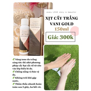Xịt Cấy Trắng Toàn Thân Vani Gold của Farmcos Hàn Quốc