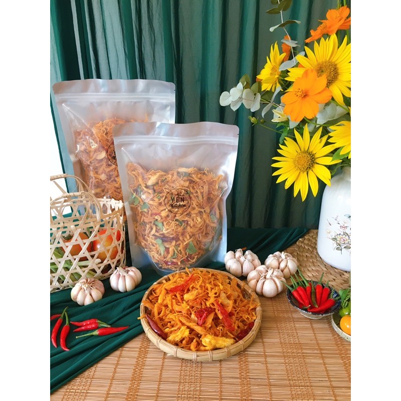KHÔ GÀ LÁ CHANH - TÚI 500Gr (Ăn là ghiền) | BigBuy360 - bigbuy360.vn