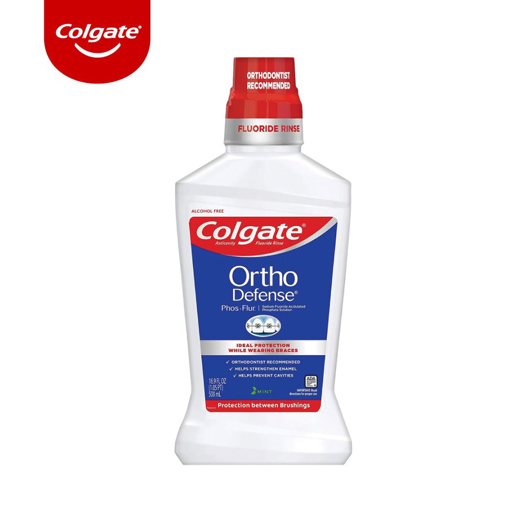 [Mã COSCOL3 giảm 8% đơn 250K] Nước súc miệng Colgate Ortho với công thức chuyên biệt cho người niềng răng 500ml