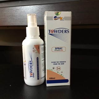 Towders Spray 100ml - Làm sạch các loại kí sinh trùng khỏi da