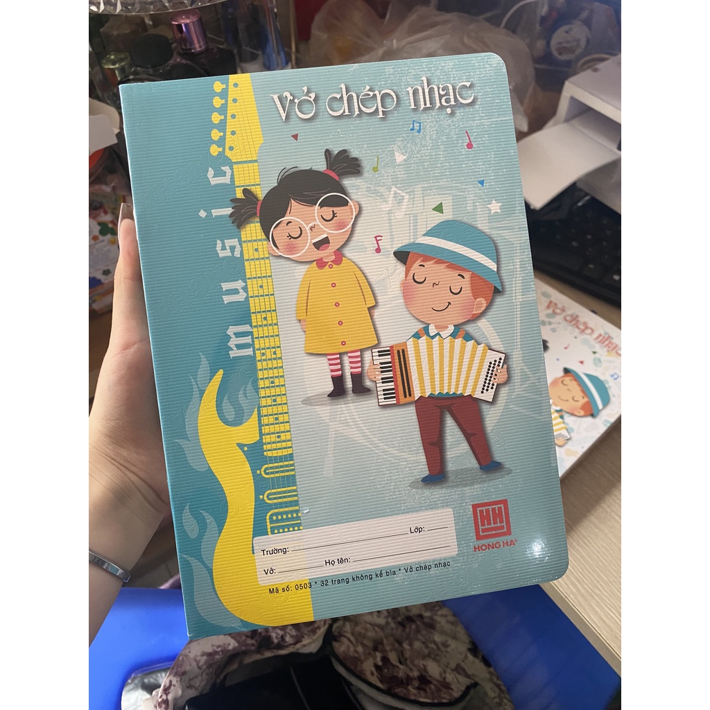 Vở chép nhạc School Hồng Hà 0503 siêu đẹp