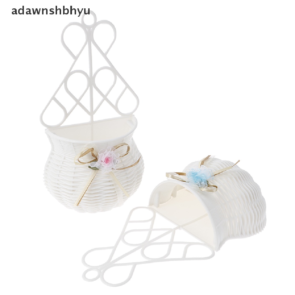 Giỏ Mây Đựng Hoa Treo Tường Trang Trí DIY