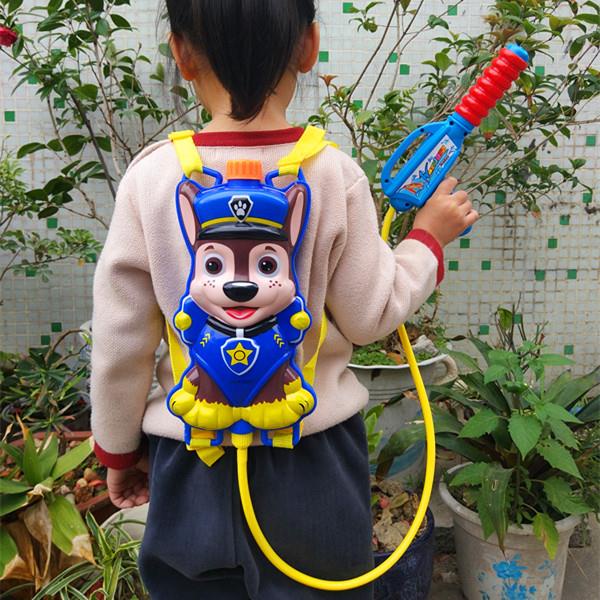 ♝▧Ba lô trẻ em súng nước mùa hè bãi biển chơi nước với vòi phun nước Phim hoạt hình phun nước lớn kéo ra đồ chơi súng nư