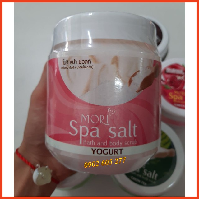 [Hàng chính hãng] Muối Tắm Tẩy Tế Bào Chết Mori Hương Sữa Chua Spa Salt Bath &amp; Body Scrub Thái Lan