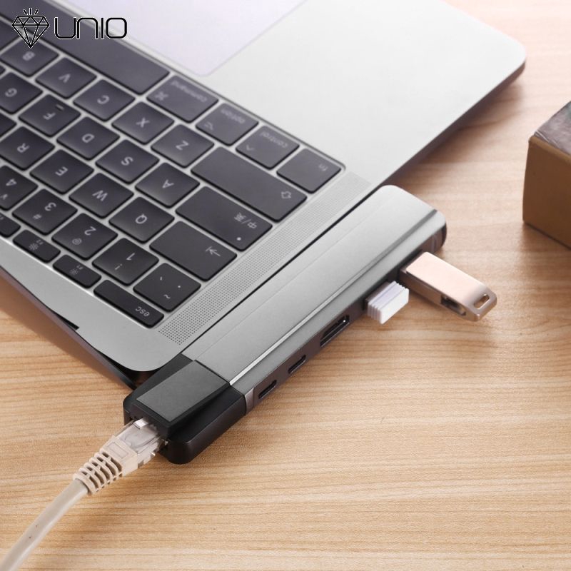 Bộ chuyển đổi cổng Type-C sang HDMI / HDMI / Gigabit cho Macbook chuyên dụng