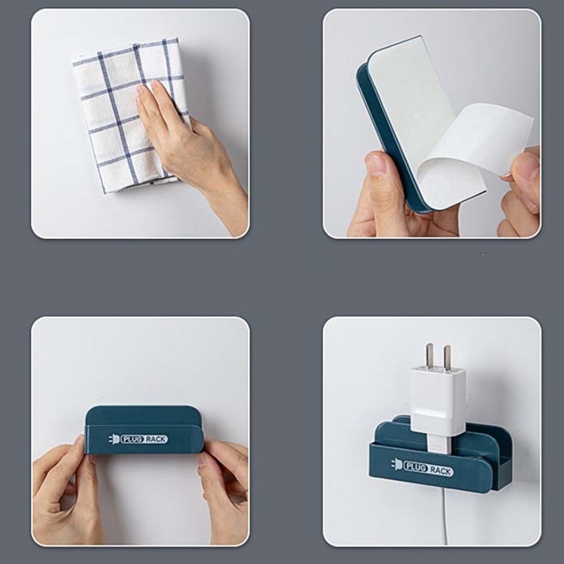Giá đỡ dây cáp sạc tự dính tiện dụng