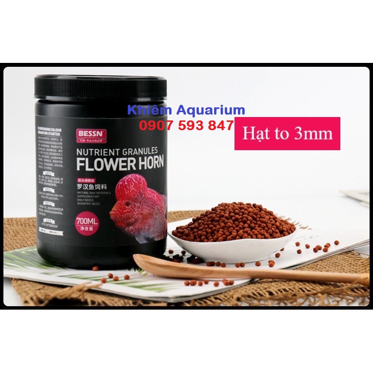 ]Thức ăn cá la hán lên đầu màu châu cao cấp BESSN cao cấp 260g