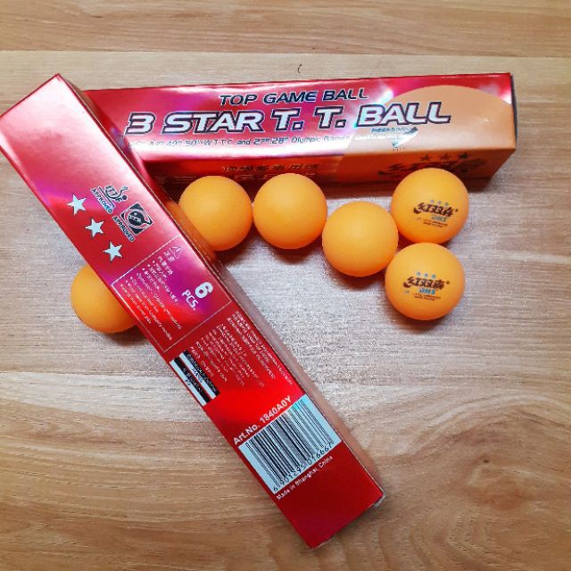 Quả bóng bàn thi đấu DHS 3 sao Màu Vàng