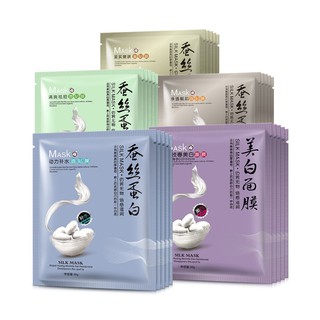 Mặt nạ giấy dưỡng da mụn cấp ẩm thải độc tơ tằm ONE SPRING SILK MASK của BIOAQUA [CHÍNH HÃNG]