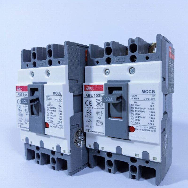 Aptomat Khối 3 Pha LS ABE 30A~100A,MCCB LS MetaMEC 30A~100A