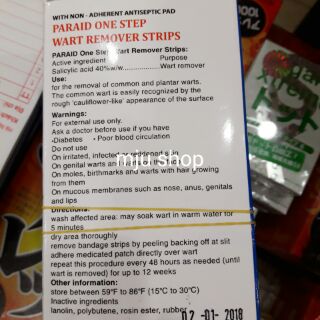 Miếng dán trị mụn cóc - miếng dán mụn chai chân, mụn Cơm, á sừng