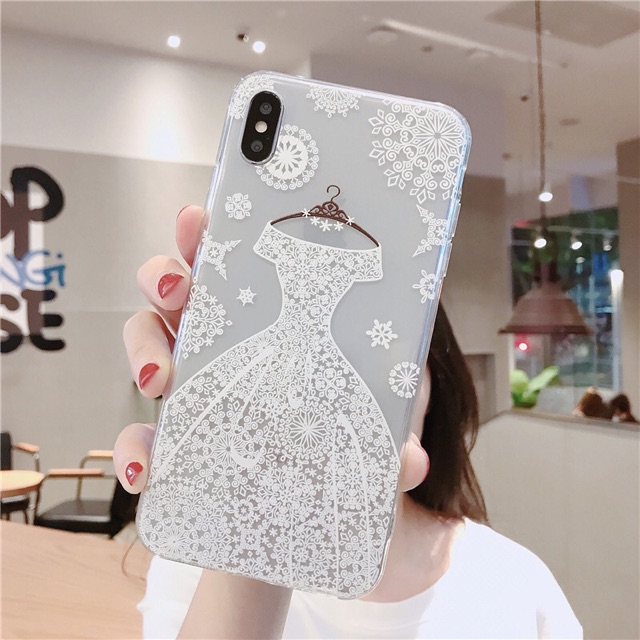 Ốp lưng iphone họa tiết váy cưới siêu đẹp 5/5s/6/6plus/6s/6s plus/6/7/7plus/8/8plus/x/xs/xs max/11/11 pro/11 promax - RO