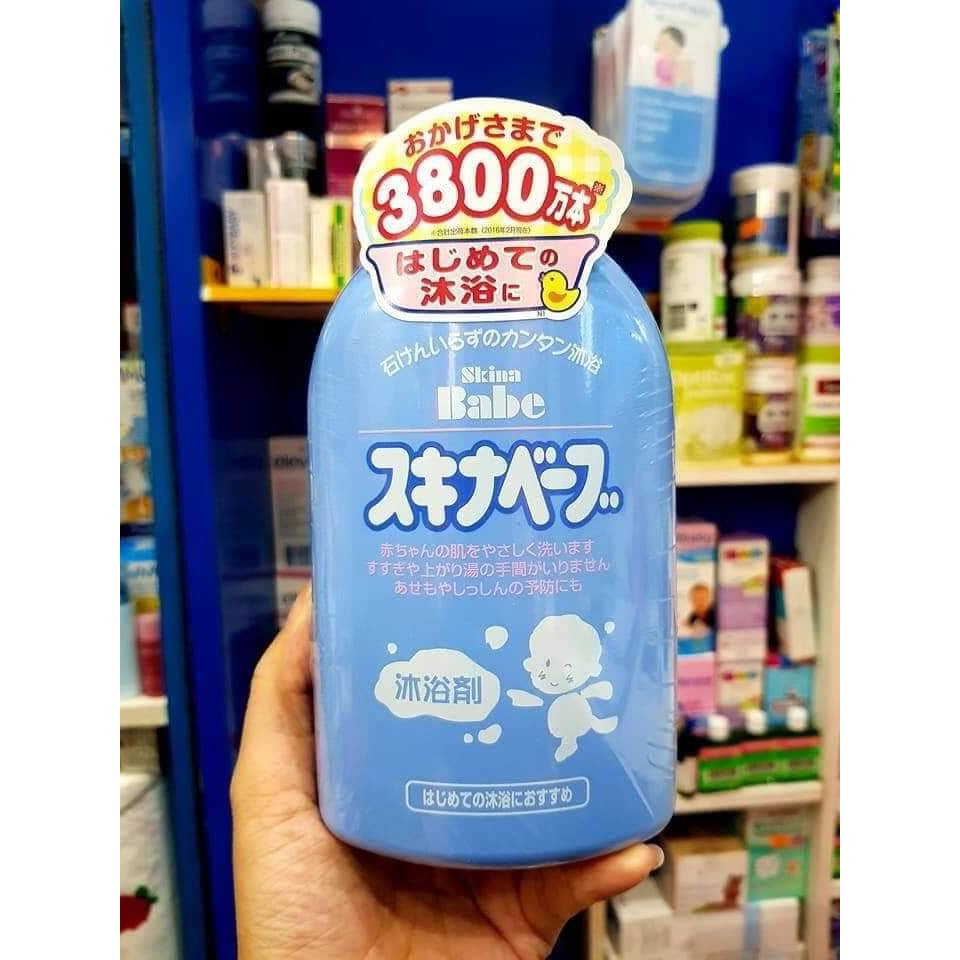 Sữa Tắm Trị Rôm Sảy SKINA BABE Nhật 500ml