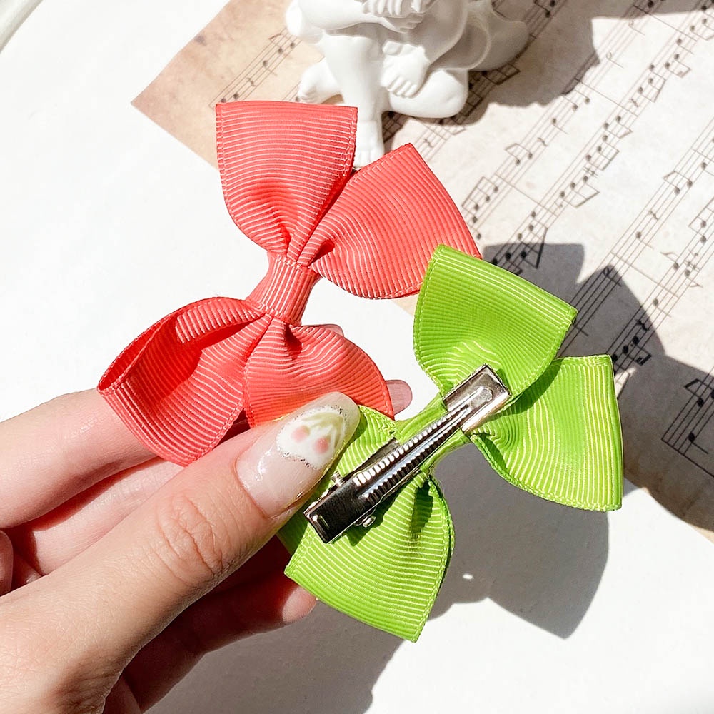 Kẹp tóc nơ mini KIDSBOWS 2.6&quot; nhiều màu cho bé gái