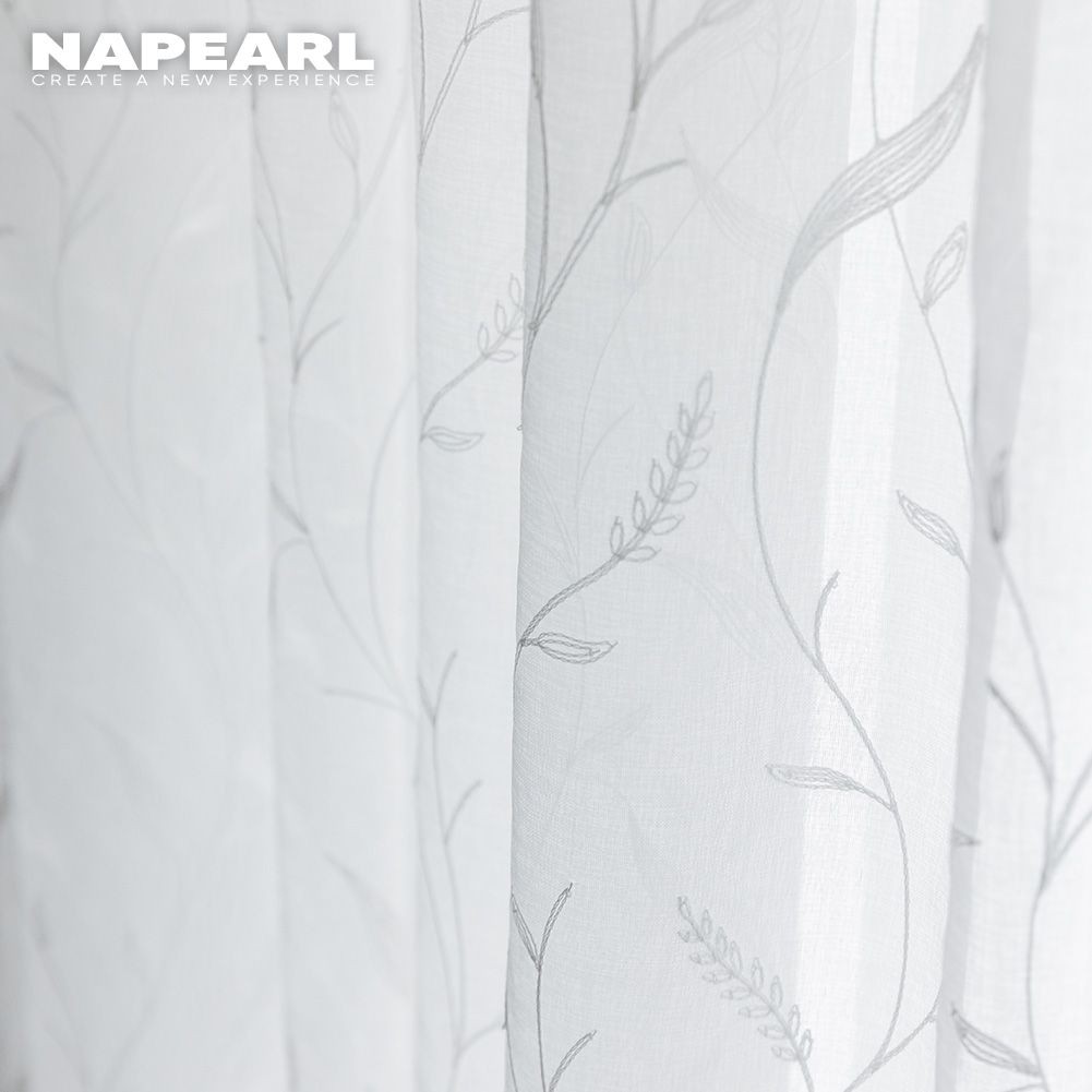 1 Rèm cửa sổ NAPEARL Xuyên Thấu Thêu Họa Tiết