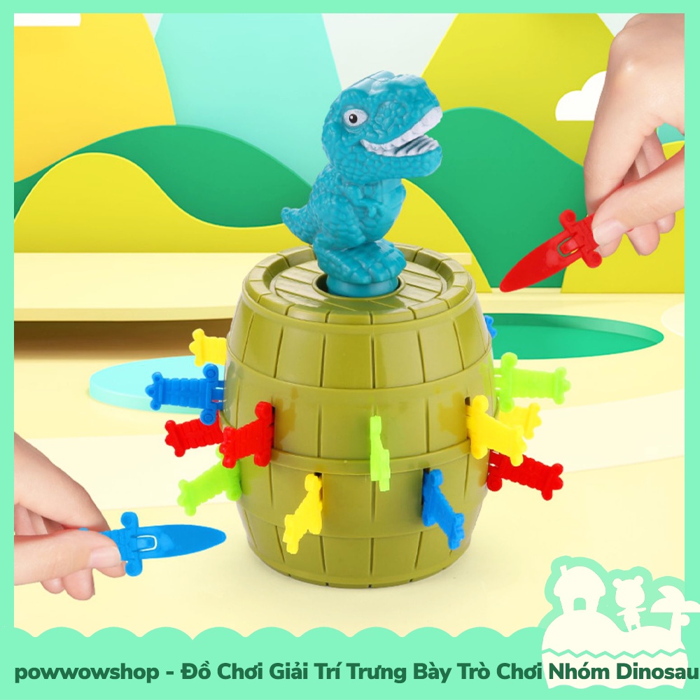 [Sẵn VN - Hỏa Tốc] Đồ Chơi Trưng Bày Giải Trí Khủng Long Ghim Bật Pirate Dinosaur Chơi Hội Nhóm Hay Gia Đình Vui Nhộn