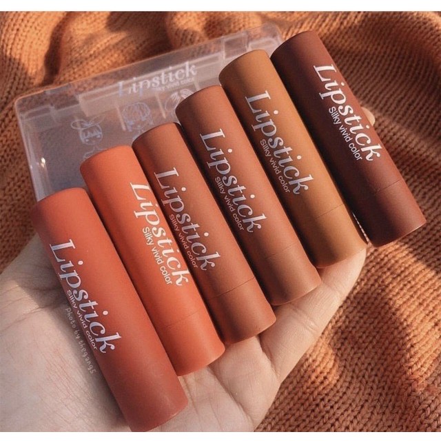 Set 6 Son Thỏi HengFang Lipstick Siiky Vivid Color Chính Hãng HengFang nội địa Trung | BigBuy360 - bigbuy360.vn