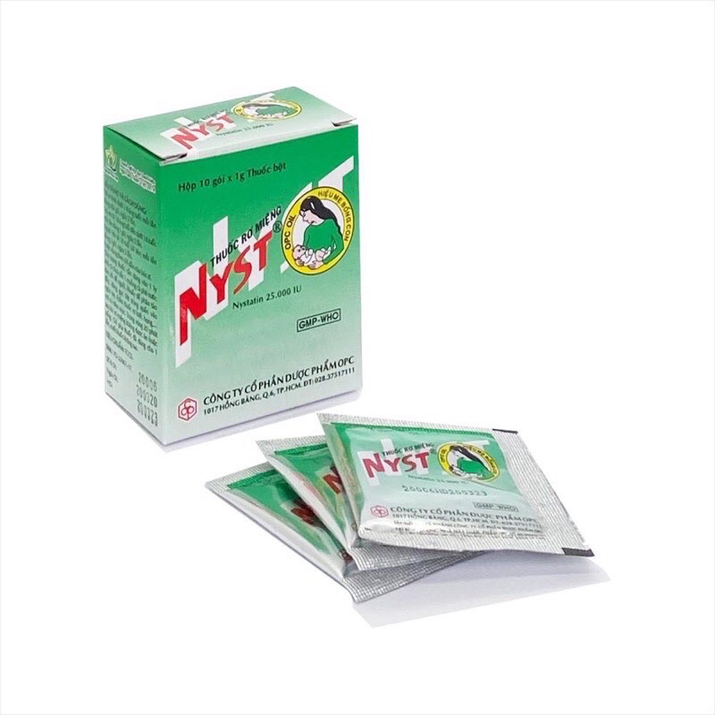 RƠ MIỆNG NYST - Hộp 10 gói