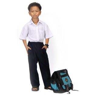 Áo học sinh nam 2 túi không cầu vai cấp 1 & 2