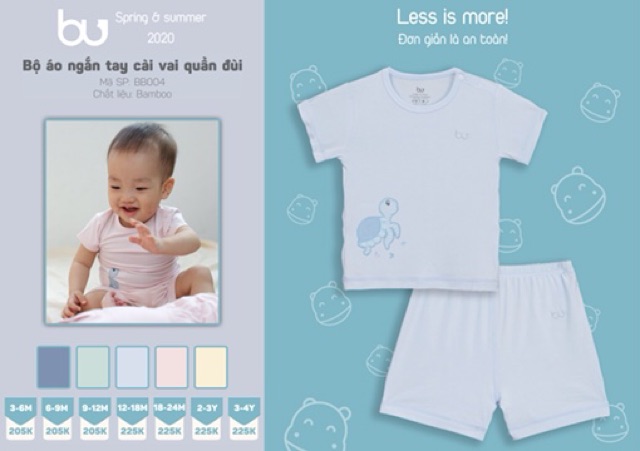 Bộ bu cài vai thêu rùa cho bé