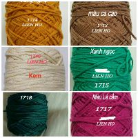 SỢI DỆT COTTON MÀU TRƠN 2MM
