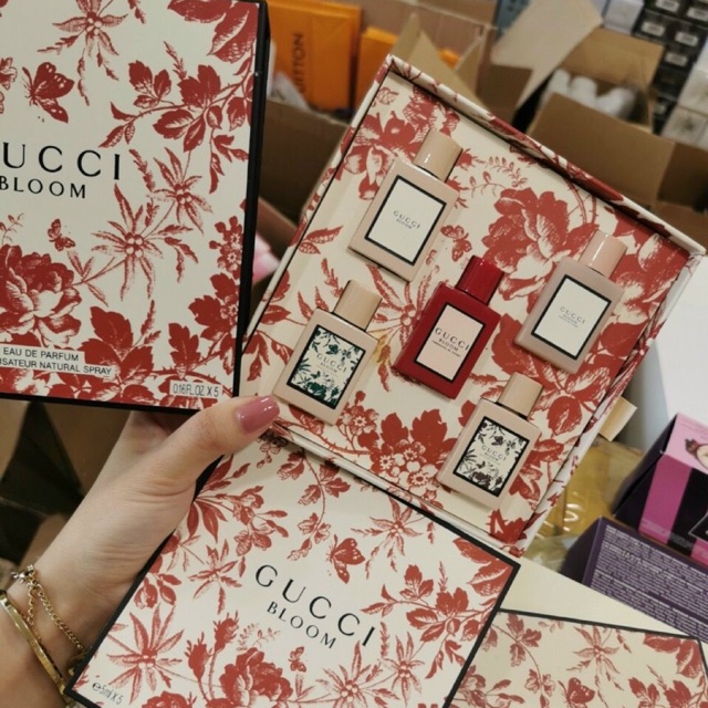 Set nước hoa gucci bloom 5 chai