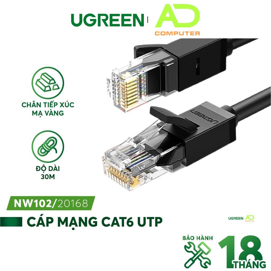 Cáp mạng Cat6 aluminum dạng tròn UGREEN NW102 - Hàng phân phối chính hãng - Bảo hành 18 tháng