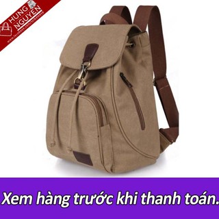 Ba lô vải bố Canvas cao cấp nữ thời trang Hàn Quốc 80324