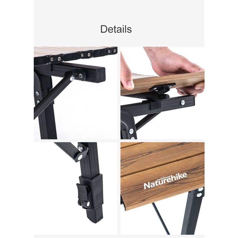 Bàn Xếp Gọn Glamping Naturehike Điều Chỉnh Độ Cao - MW03