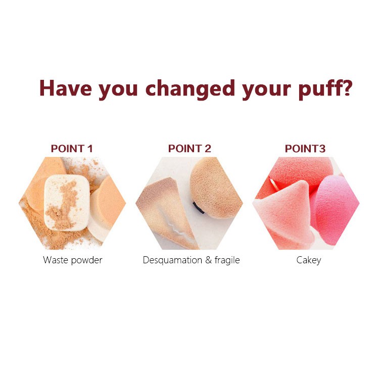 SUPO Beauty - [Random Color] Bông Đánh Phấn Hình Tròn Dùng Trang Điểm Nền Có Thể Sử Dụng Khô Và Ướt Tiện Dụng | BigBuy360 - bigbuy360.vn