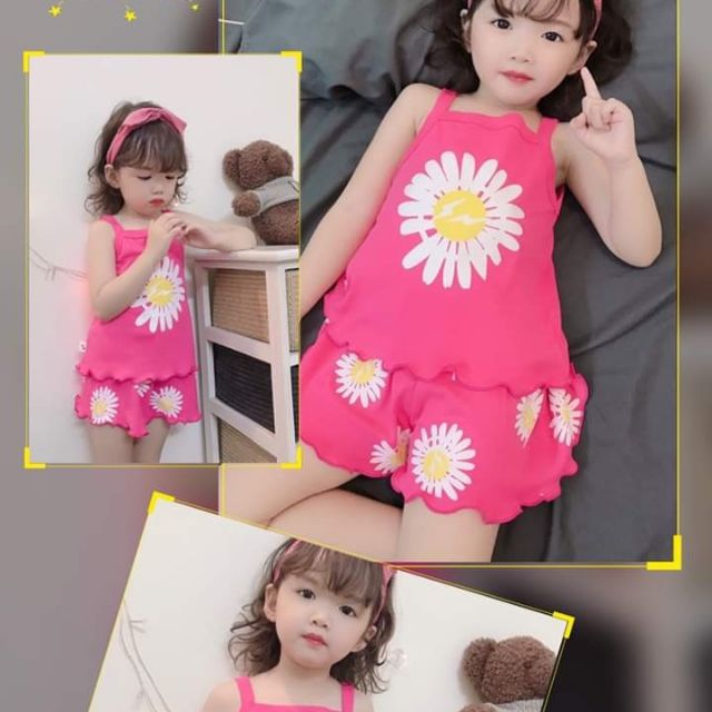 Bộ hai dây hoa cúc siêu cute cho bé