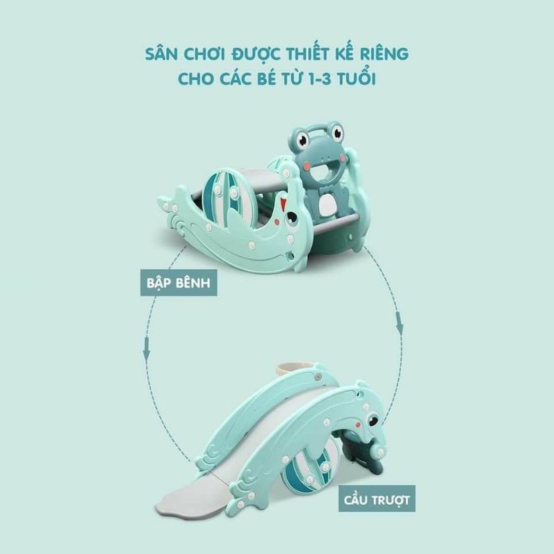 BẬP BÊNH CẦU TRƯỢT, BÓNG RỔ 3IN1