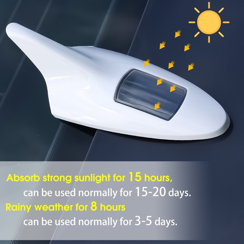 Đèn Đuôi Cá Mập Chống Nước Chống Va Chạm Sử Dụng Năng Lượng Mặt Trời Trang Trí Nóc Xe Hơi