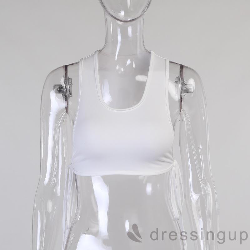 Áo Croptop Không Tay Màu Trơn Phong Cách Cá Tính Cho Nữ | BigBuy360 - bigbuy360.vn