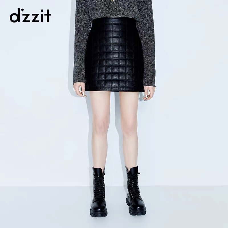Chân váy da Dzzit