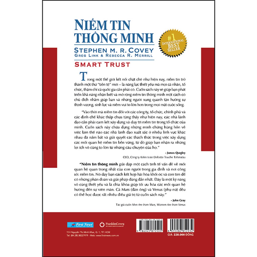 Sách - Niềm Tin Thông Minh - Kỹ Năng Thiết Yếu Biến Người Quản Lý Thành Nhà Lãnh Đạo Tặng kèm Sổ Tay