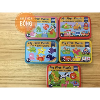 HỘP GHÉP HÌNH 6 HÌNH TRONG 1 HỘP - CHO BÉ MỚI BẮT ĐẦU