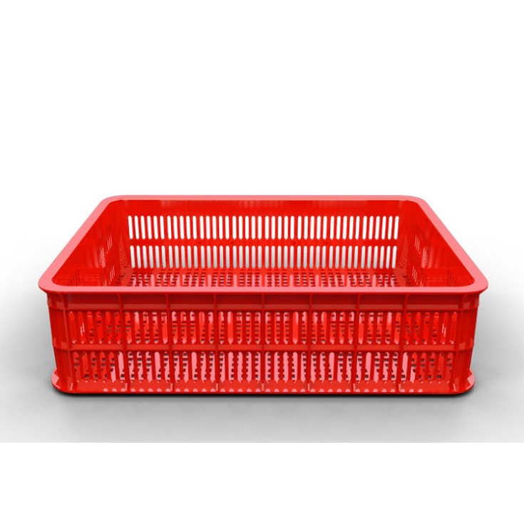 Sóng hở 1T5, sóng nhựa đựng trái cây, rau củ, rổ nhựa chữ nhật 61x42x15cm