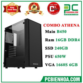 Bộ máy tính amd b450 16g 240g 650w 1660s