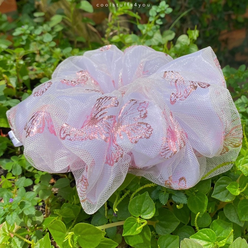 Đồ buộc tóc scrunchies voan 2lớp bigsize siêu to 🦋Nabi