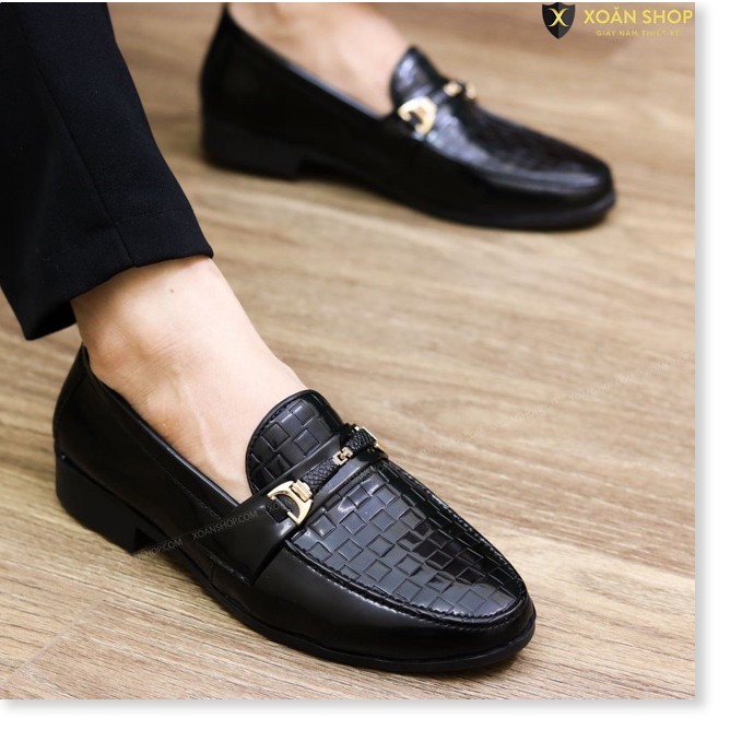 ♛  Giày lười nam Vân quai vàng kiểu mới Rẻ đẹp | BigBuy360 - bigbuy360.vn
