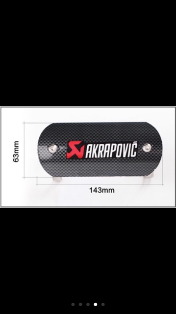 Ốp che cổ pô Akrapovic và SC chất liệu Inox