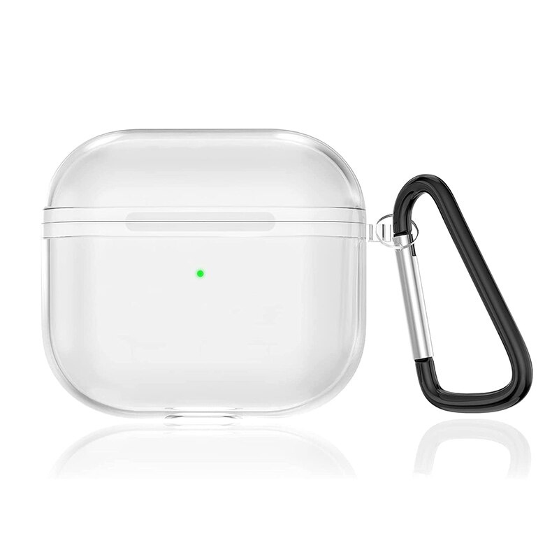 Vỏ bảo vệ hộp sạc bằng PC cứng trong suốt thích hợp cho tai nghe Airpods 3