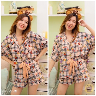 𝑩𝑼𝑭𝑭𝑬𝑻 𝑺𝑻𝑶𝑹𝑬 - Bộ Ngủ Pijama Lụa Mịn Cánh Dơi 🤗