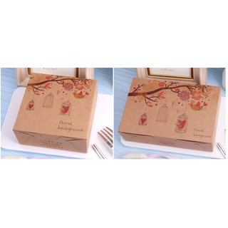 Hộp craf đựng bánh trung thu/bánh dứa hình lồng chim loại 50-75gr