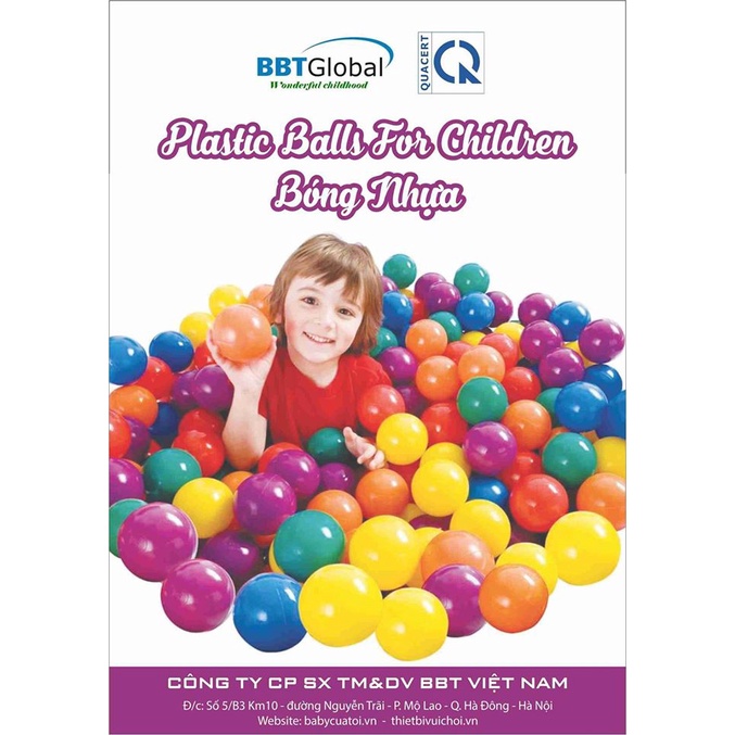 Bóng nhựa Việt Nam - đường kính 10 cm