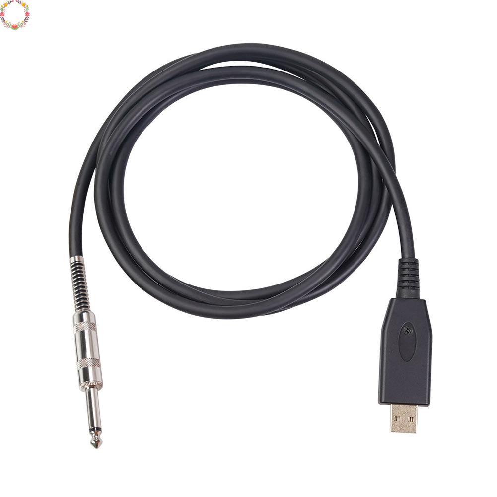 Cáp Kết Nối Đàn Guitar USB 10FT Đầu Đực Sang 6.35mm 1/4 inch Mono